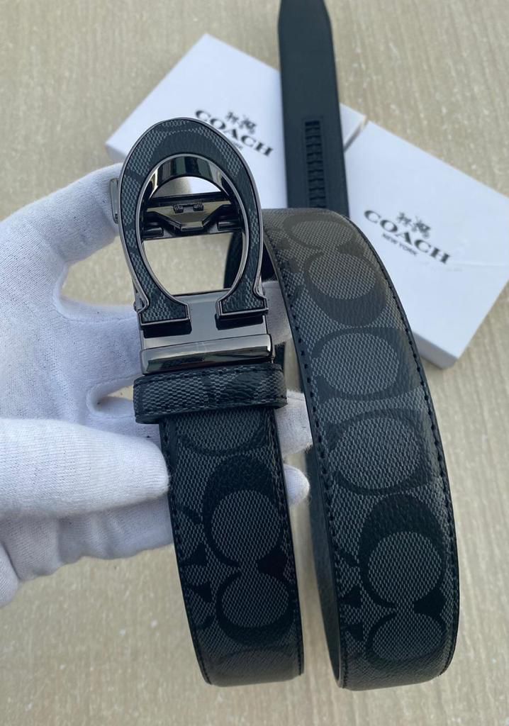 Coach Full Black Premium Quality Belt
