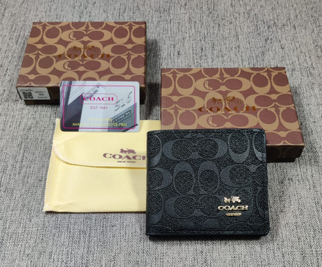 coachh leather heavy quality multi color fancy look wallet for man
