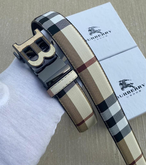 Burberry Black Printed Premium Quality Belt