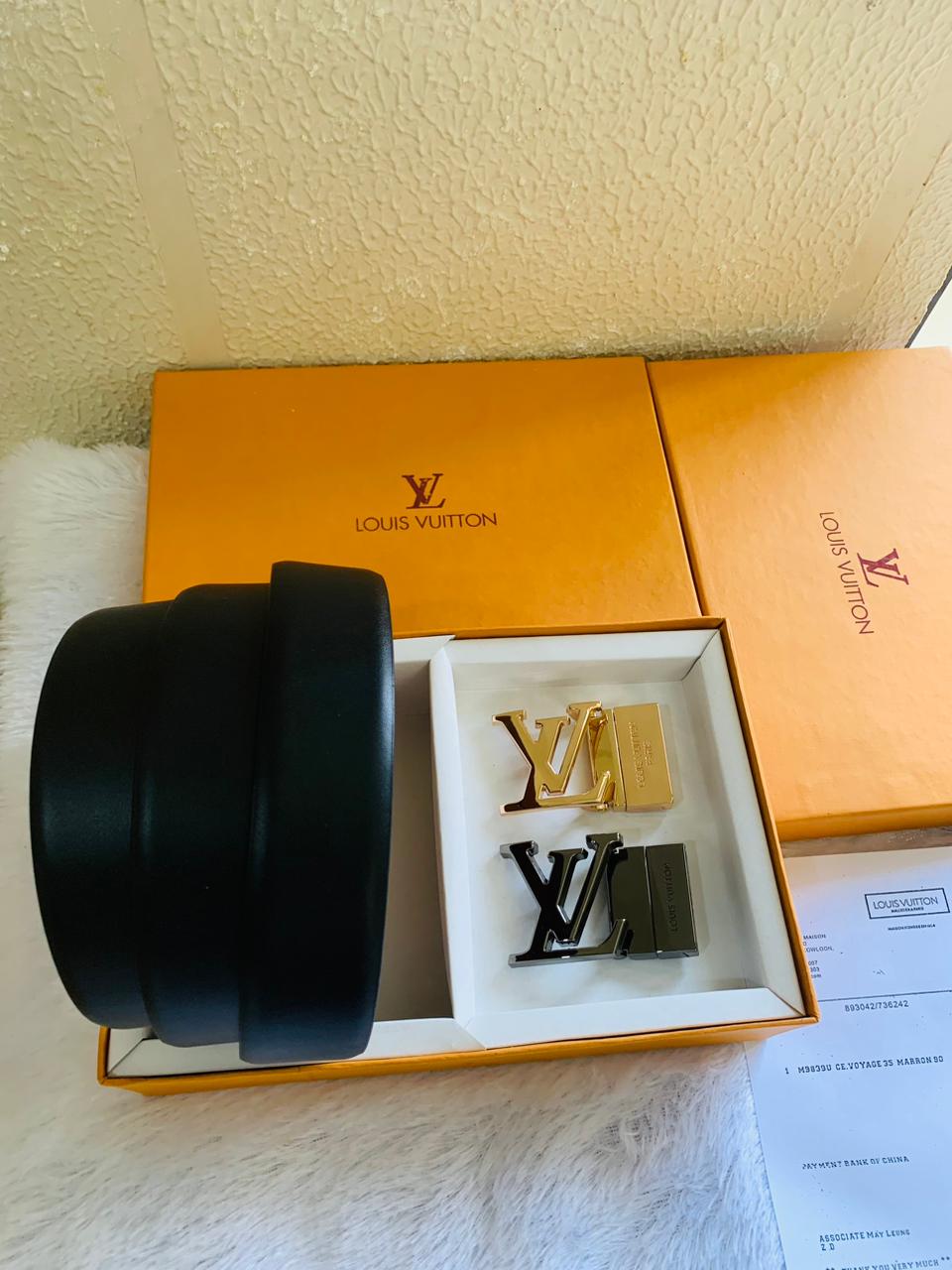 Louis Vuitton Premium Quality 2-Piece Buckle Combo