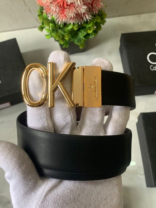 Calvin Klein Gold/Black Reversible Belt