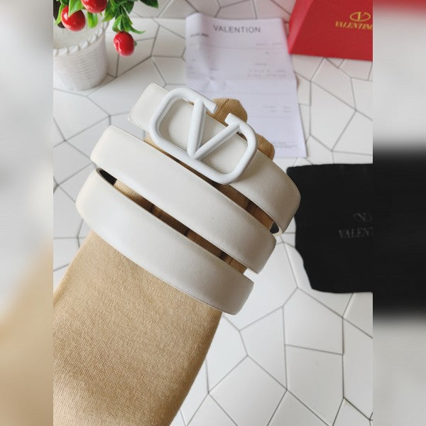 Valentino full white printed premium quality belt