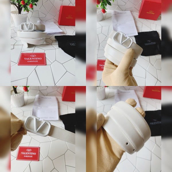 Valentino full white printed premium quality belt