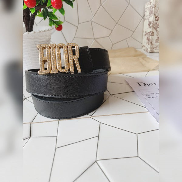 Diorr diamond black printed premium quality belt
