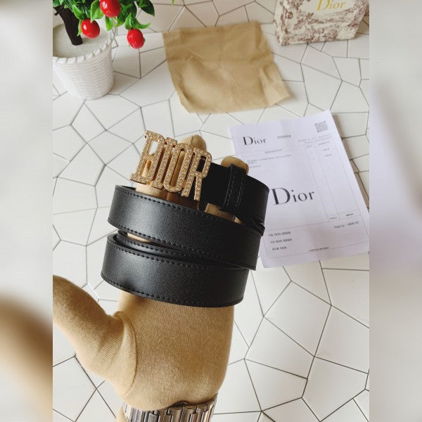Diorr diamond black printed premium quality belt