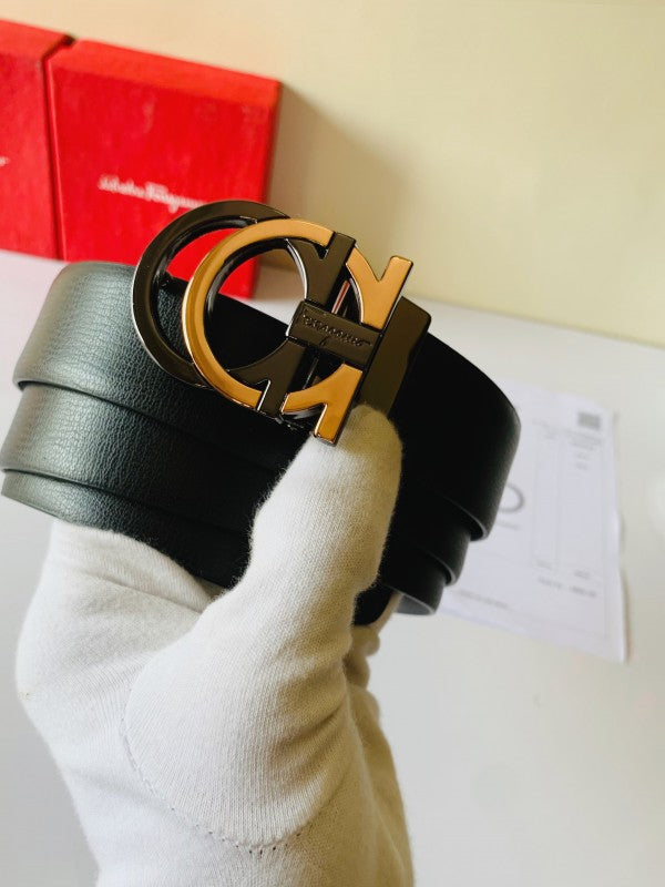 Silvatore ferragamo Copar Black printed premium quality Belt