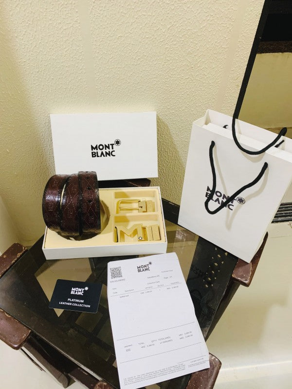 mont blanc premiumquality 2 pcs buckle combo