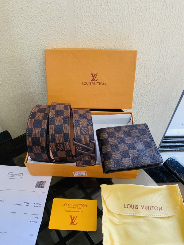lv LOUIS VUITTO PREMIUM QUALITY 2pcs BUCKLE COMBO
