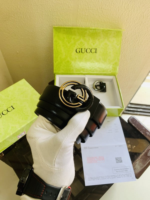 Gucci printed premium quality 2 pcs buckle combo