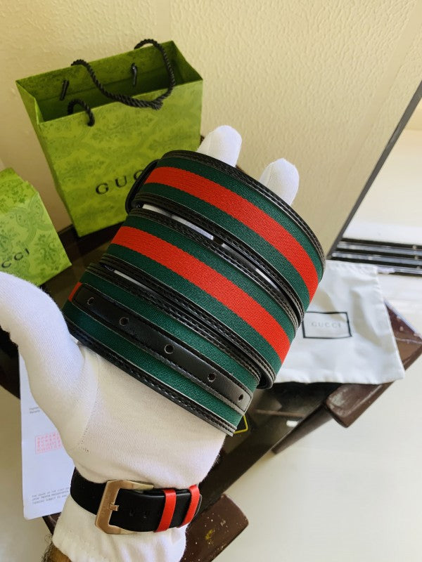 gucci shining golden pinted printed quality belt