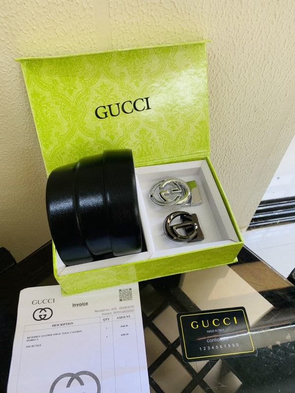 Guccci 2pcs buckle premium quality combo small