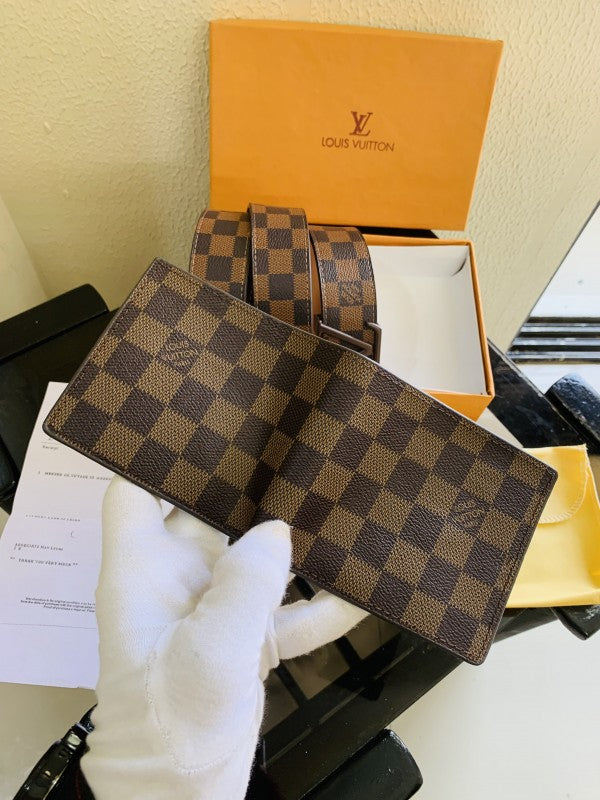lv LOUIS VUITTO PREMIUM QUALITY 2pcs BUCKLE COMBO