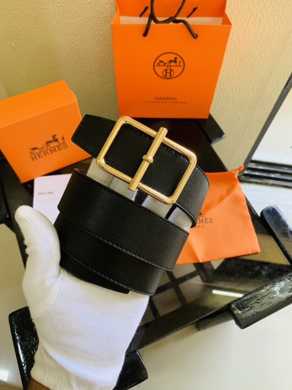 Hermess Golden Black Premium Quality Belt