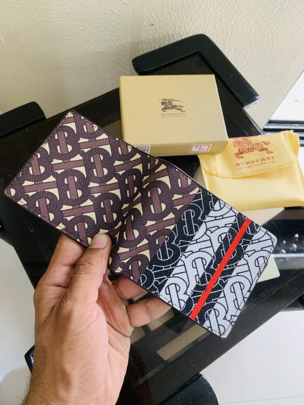 Burbery printed premium quality walet