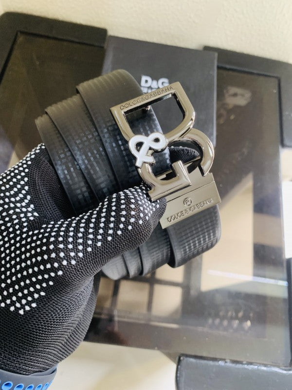 Dollce &gabbana black premium quality reversibile belt
