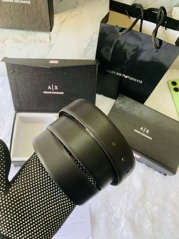 armanii 2 pcs buckle premium quality belt combo