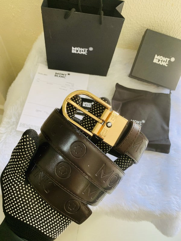 Mont blanc printed premium quality belt