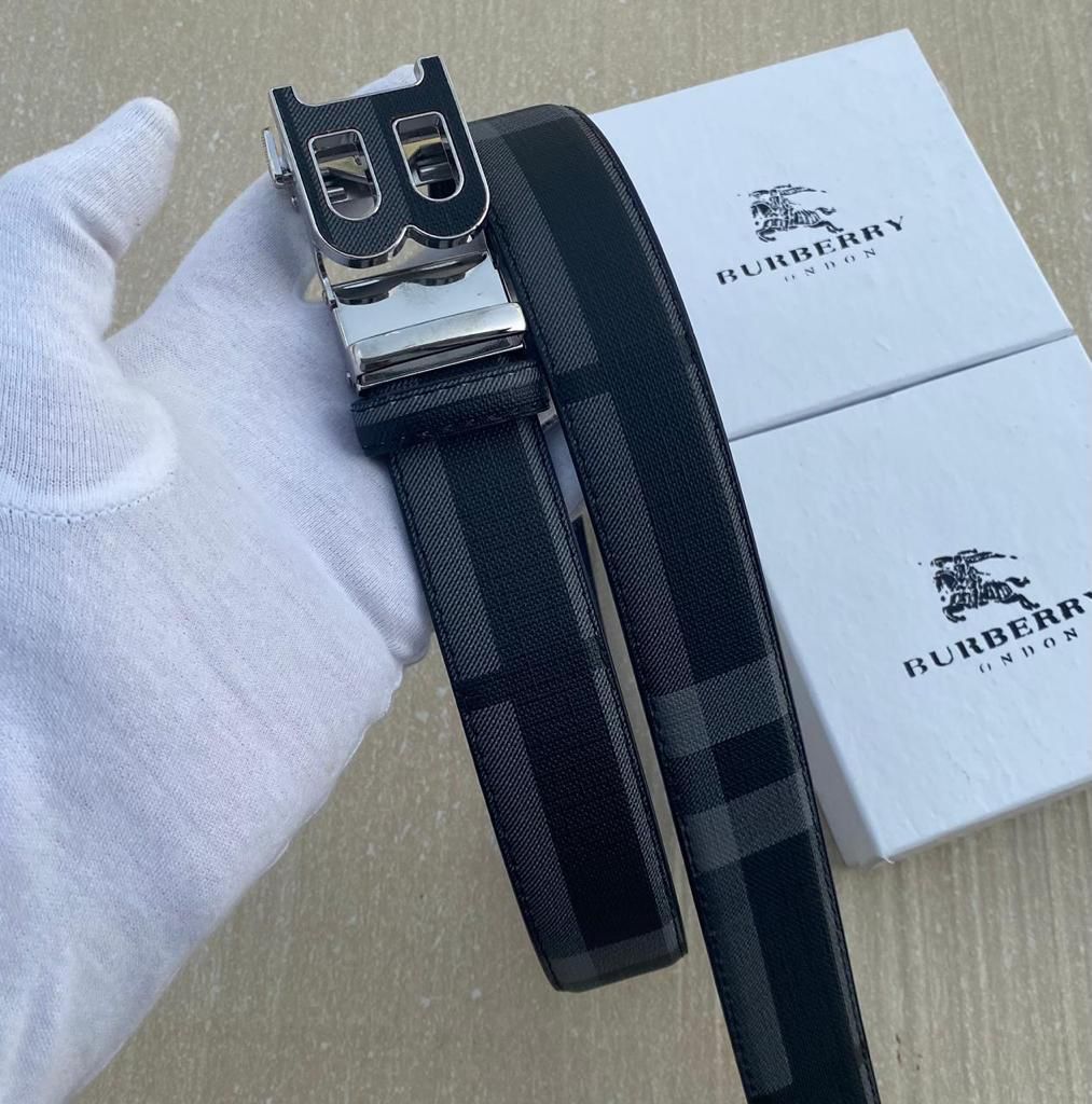 Burberry Black Printed Premium Quality Belt