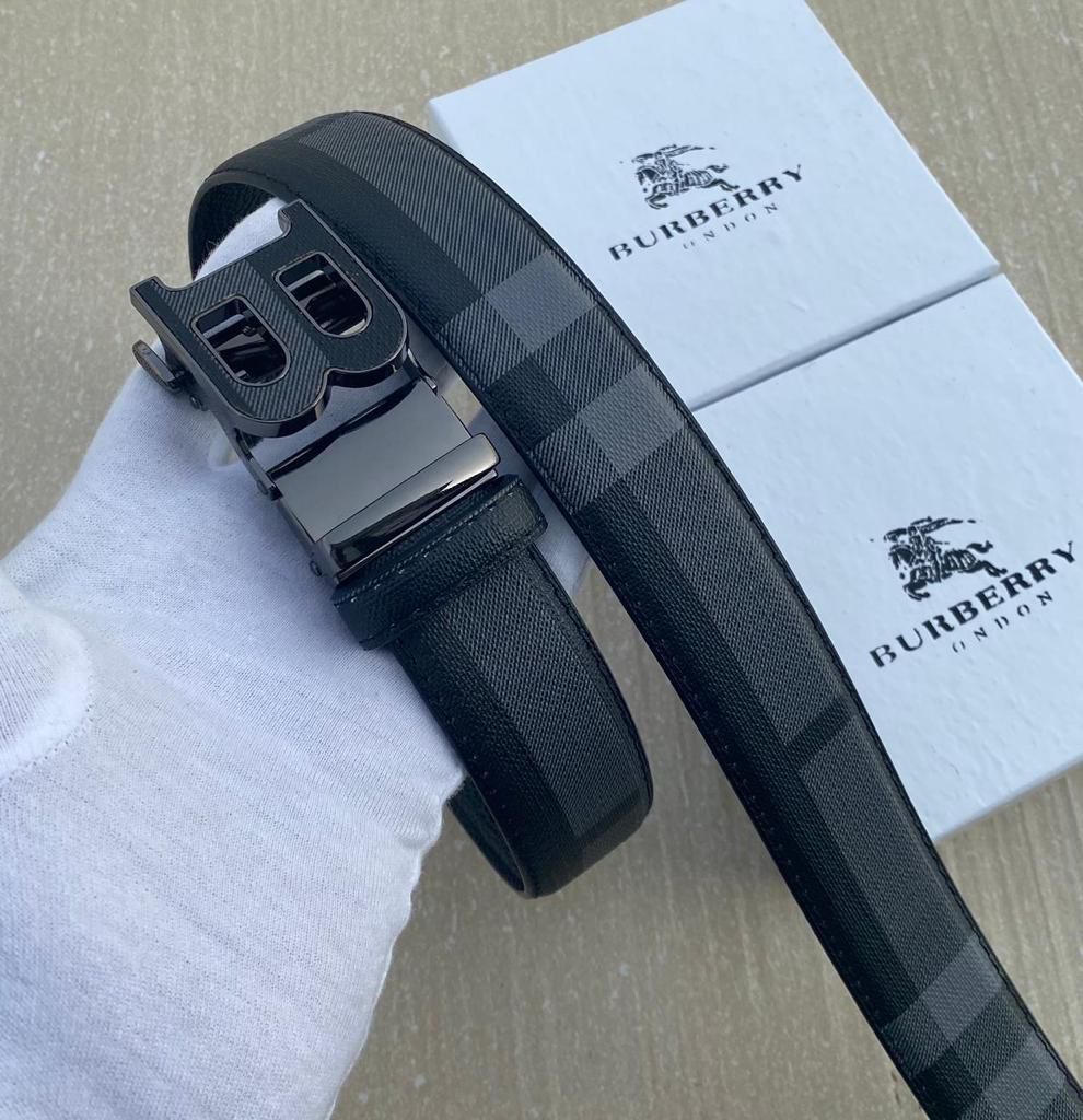 Burberry Black Printed Premium Quality Belt