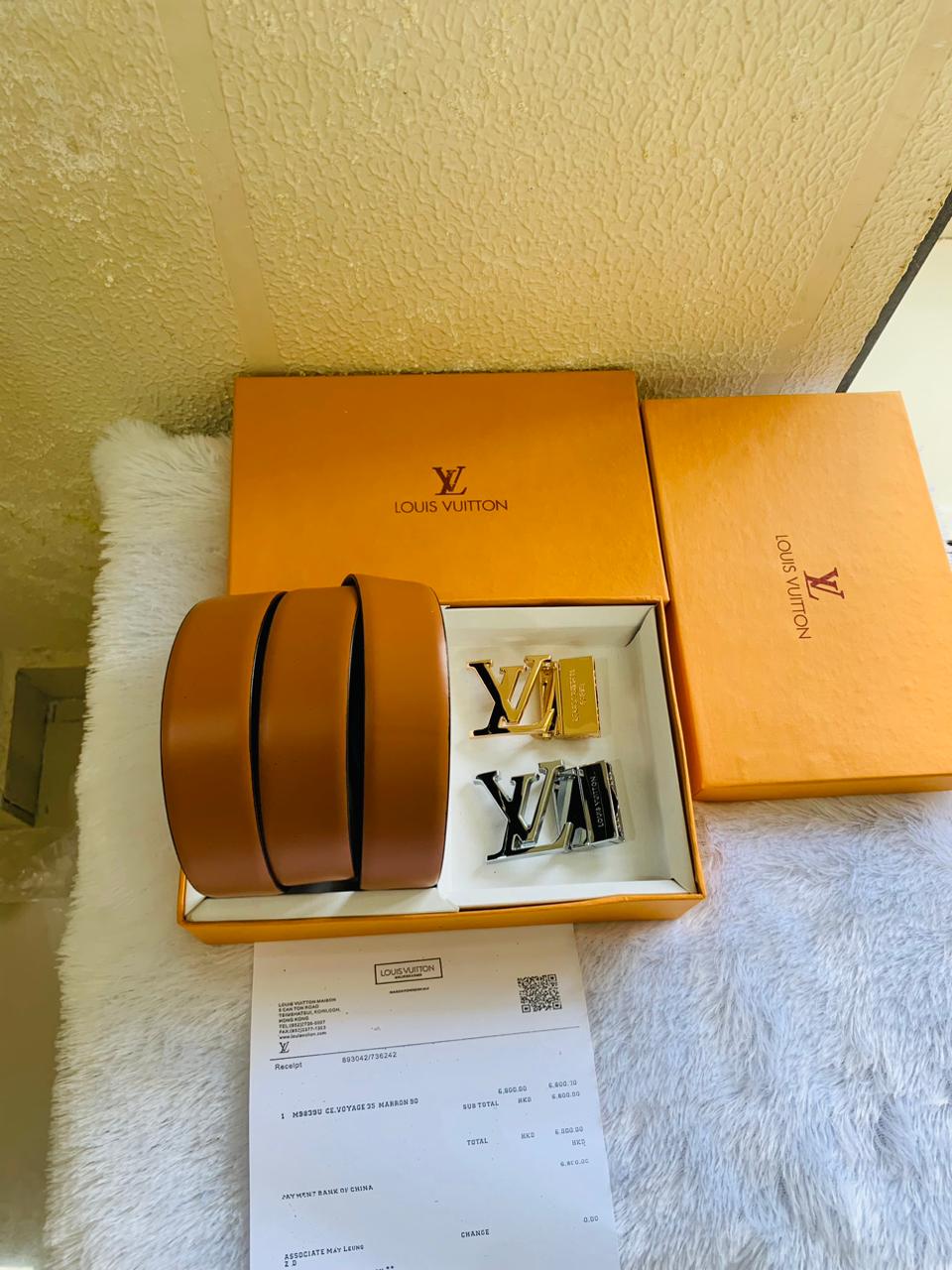 Louis Vuitton 2-piece buckle belt combo