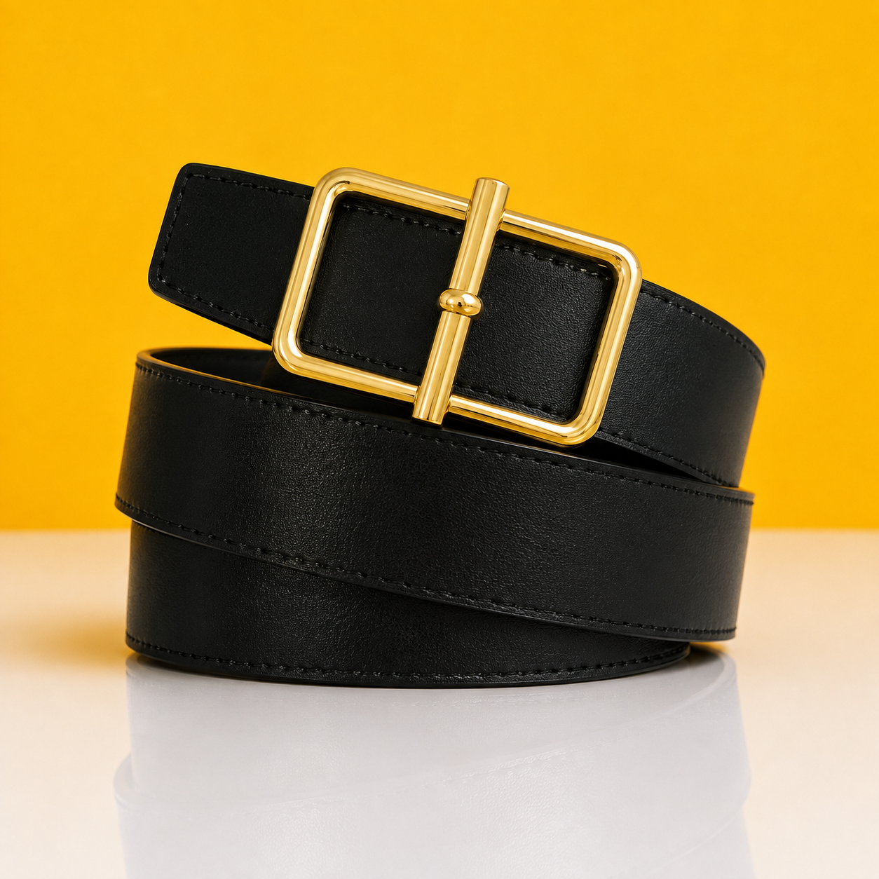 Hermess Golden Black Premium Quality Belt