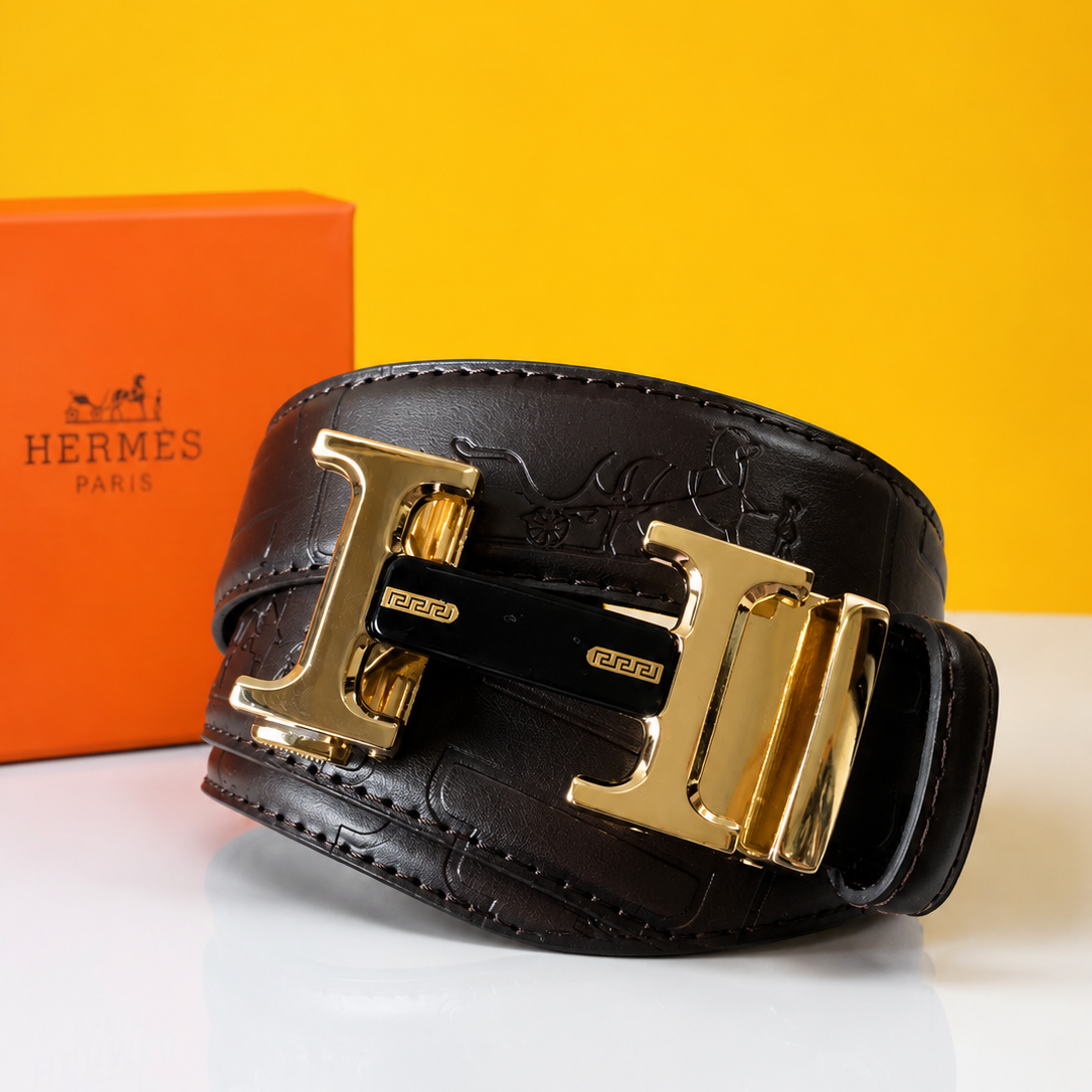 Hermes Golden Brown Belt