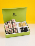 Burberry printed premium quality 2 pcs buckle combo