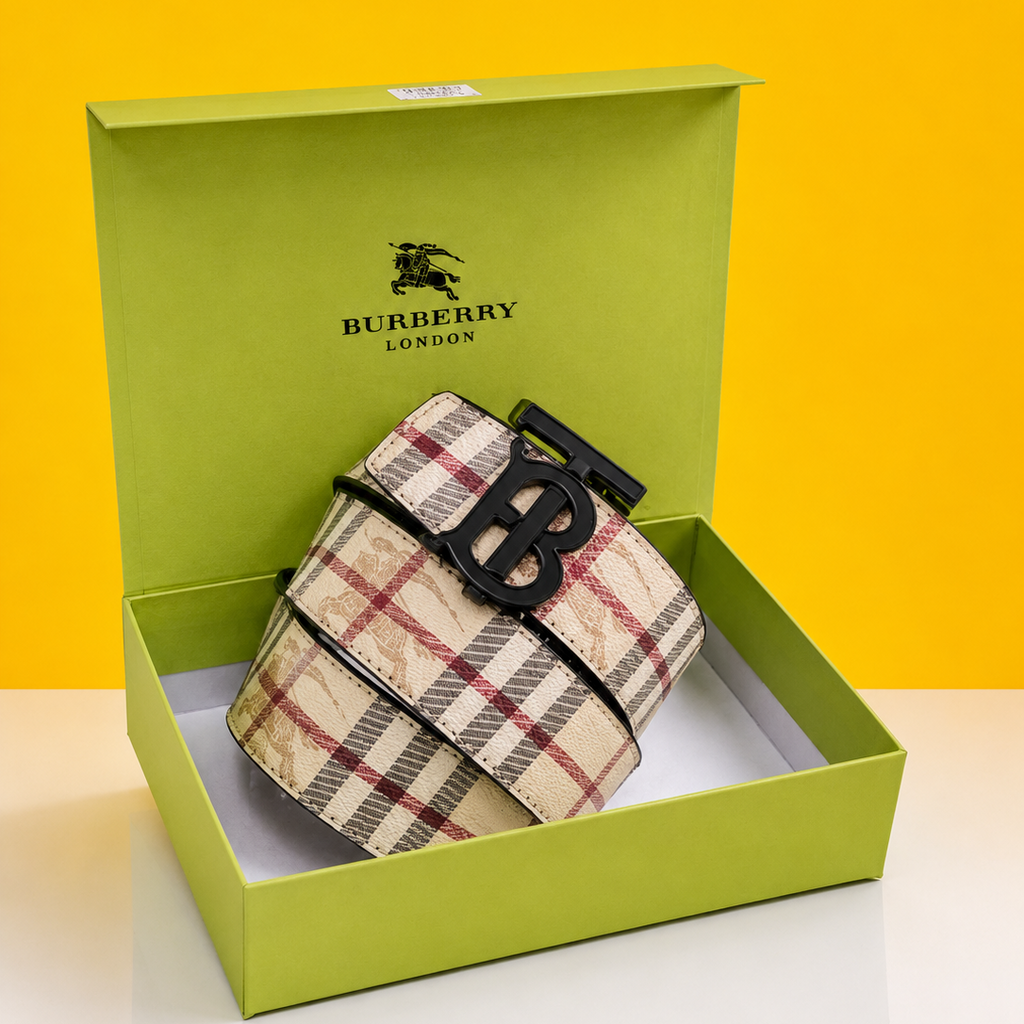 Burberry  printed black premium quality belt