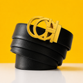 Salvatore Frrragam Golden Black Printed Premium Quality Belt
