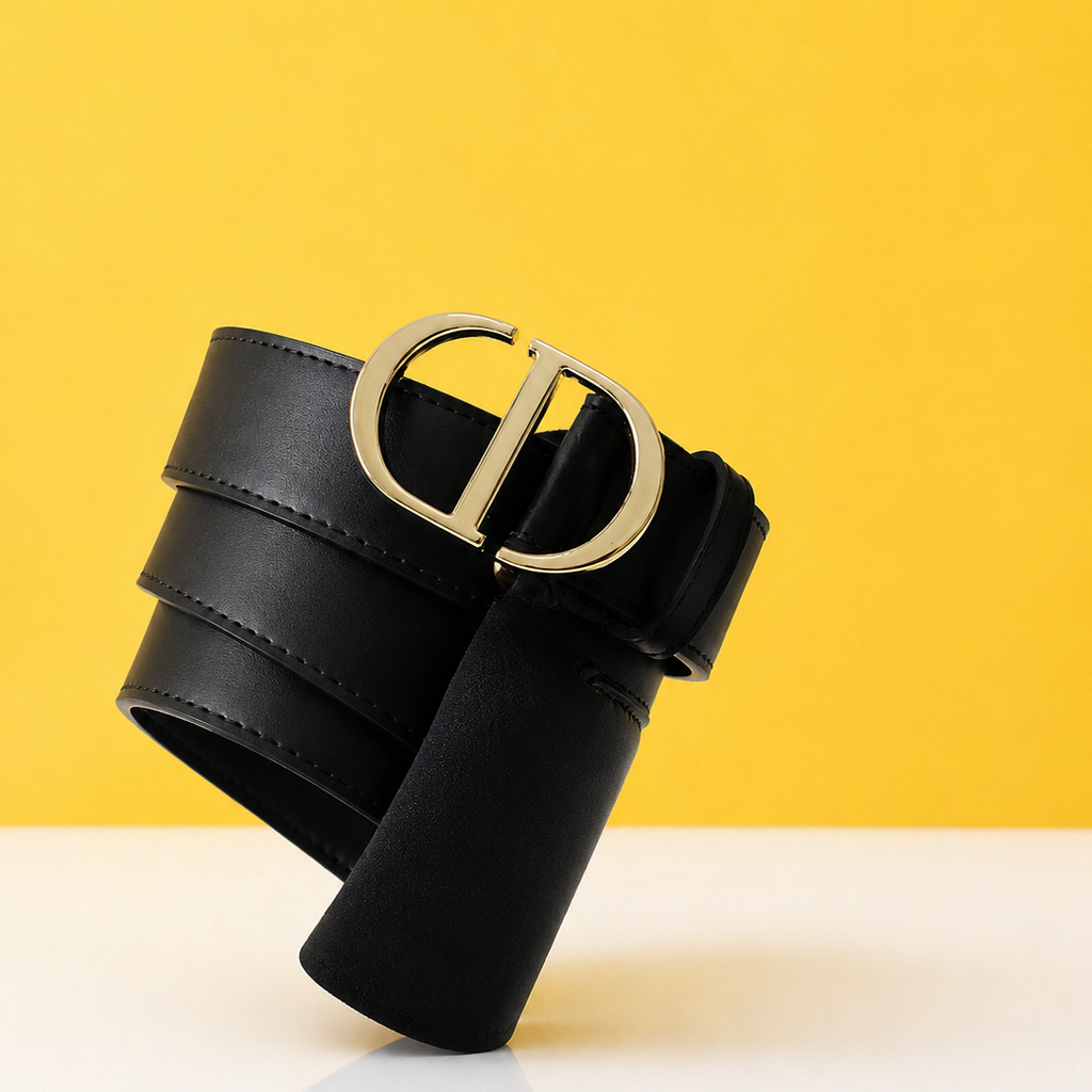 Doir Silver Black Printed Premium Quality Belt