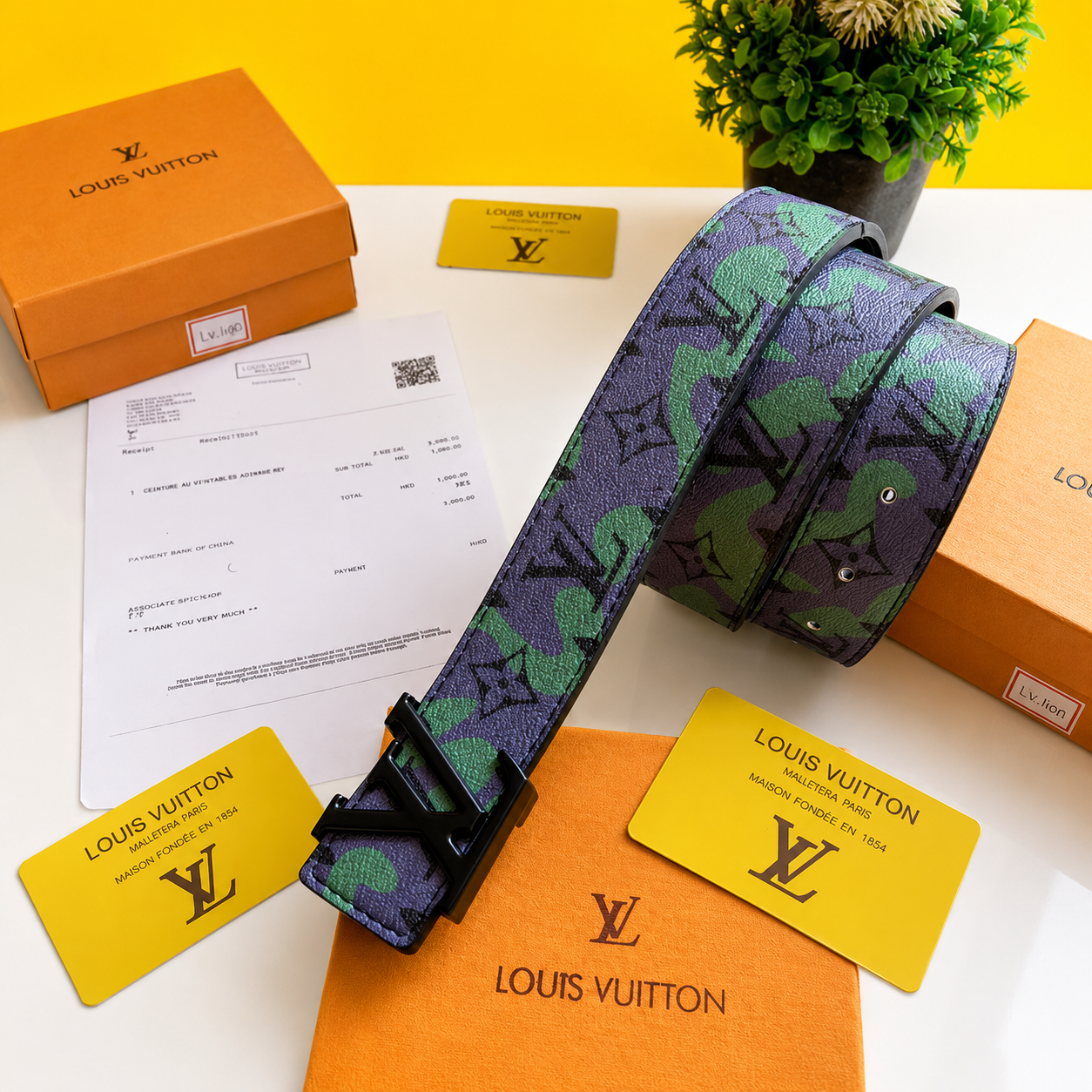 Louis Vuitton Printed Belt