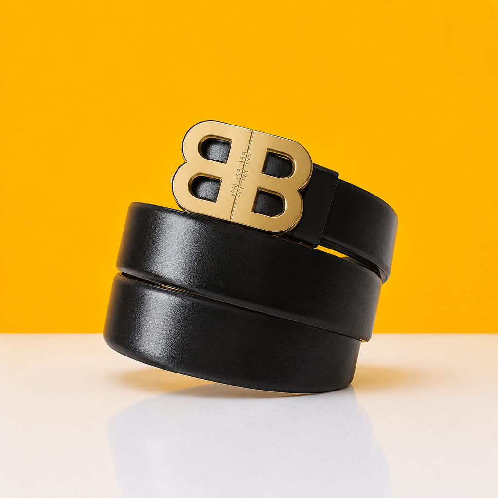 Burberry Golden Black Premium Quality Belt