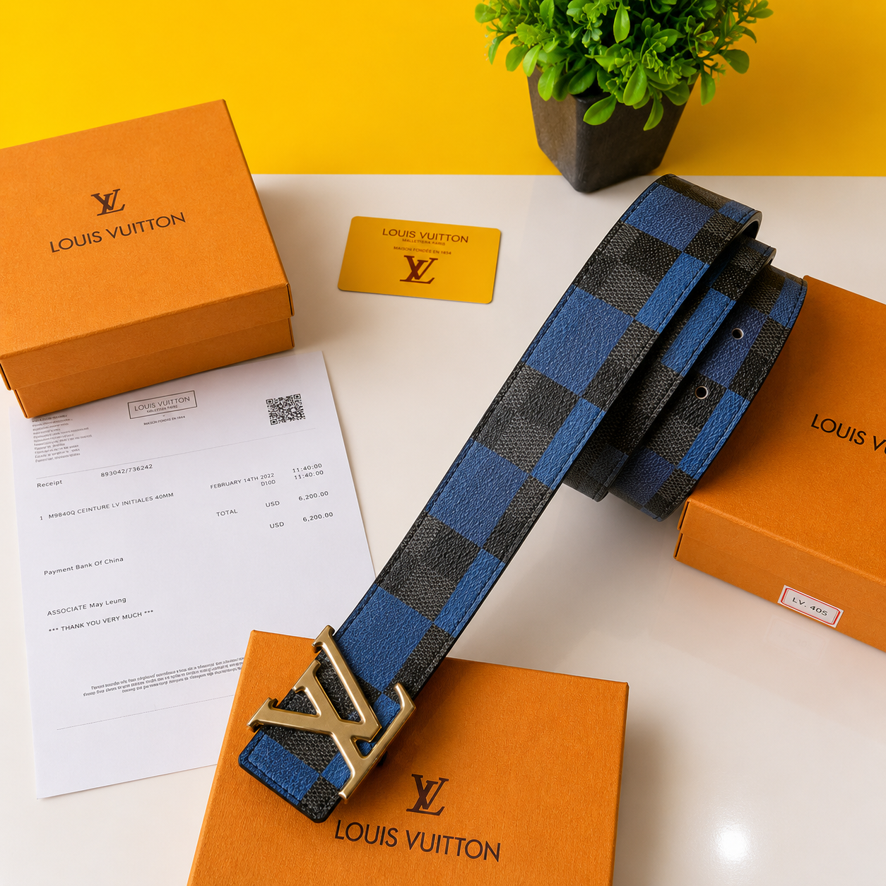 Louis Vuitton Printed Belt
