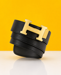 Hermes golden black pemium quality belt