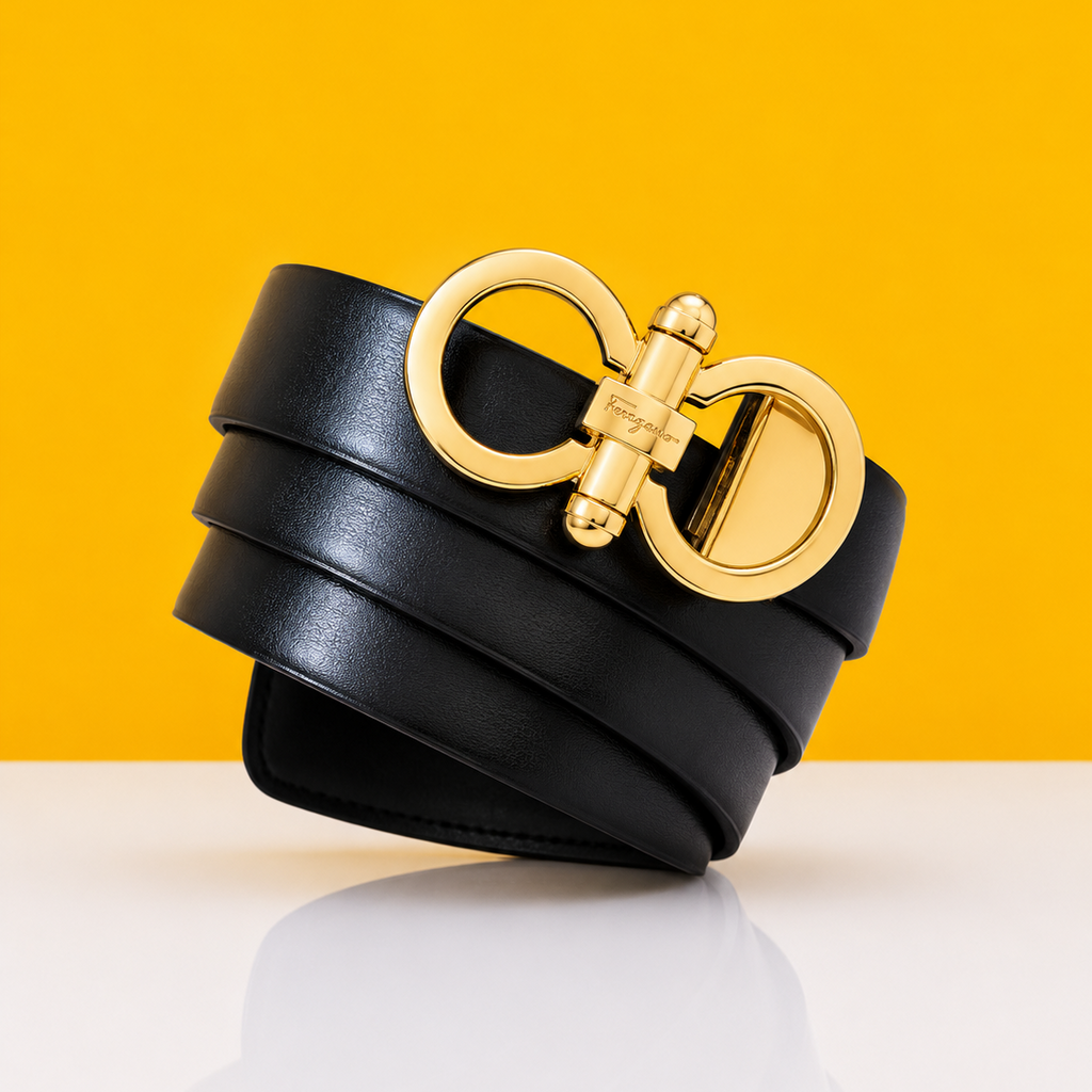 Salvatore ferragamo Golden Black premium premium Quality Belt