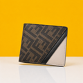 Fendii Leather Heavy quality multi color latest full printed design Fancy look wallet for men