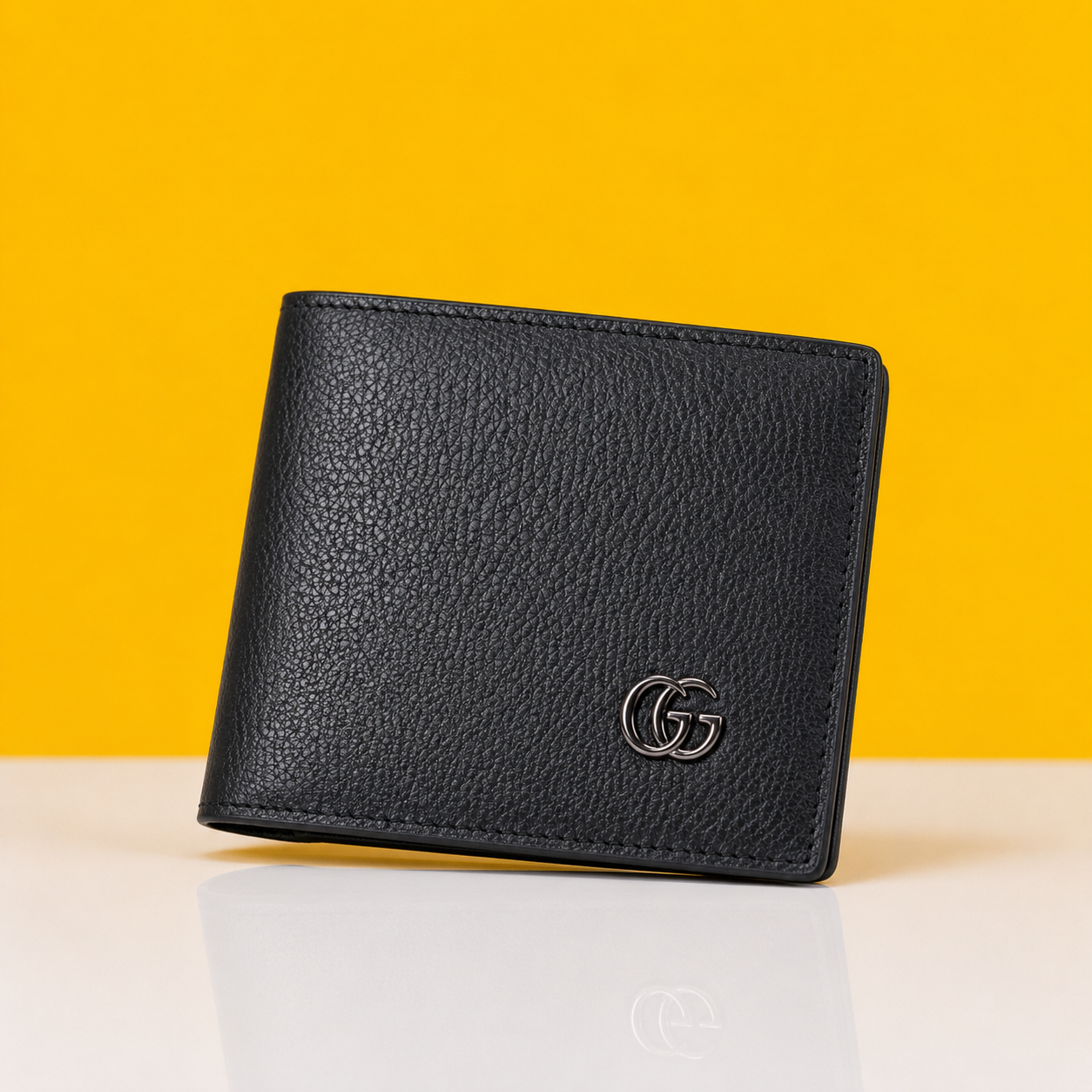 Gc leather heavy quality wallet with Gc strap for man