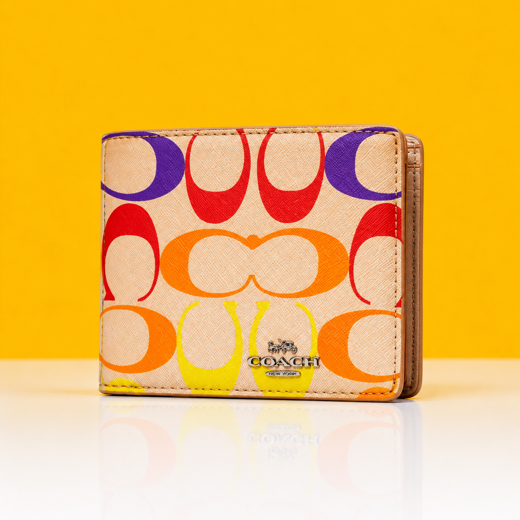 Coachh Leather Heavy Quality Multi Color Fancy look Wallet For Men