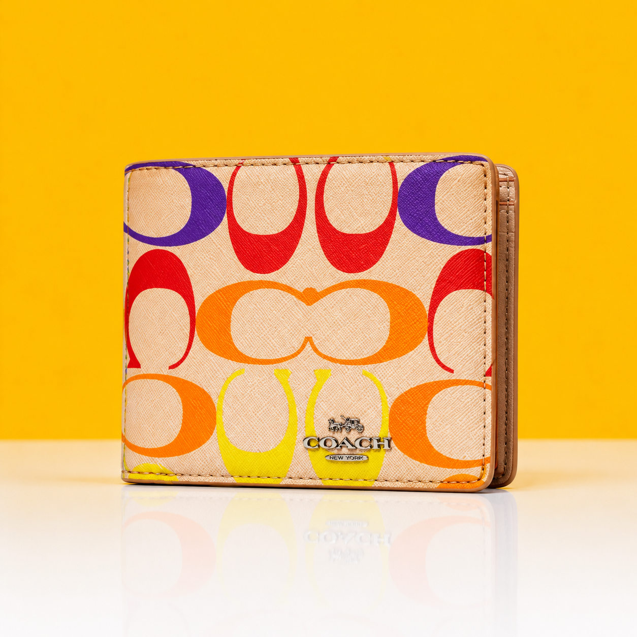 Coachh Leather Heavy Quality Multi Color Fancy look Wallet For Men
