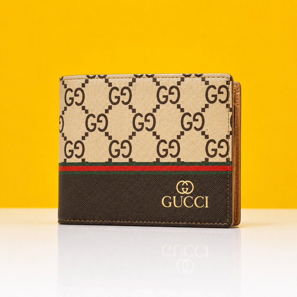 Guccis Leather Heavy Quality Latest  wallet For Man