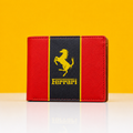 Farrary red leather heavy Quality wallet for man