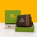 Burbarry Brown leather HEAVY quality wallet for man