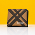 Burbarry Brown Black Leather Heavy Quality Wallet For Man