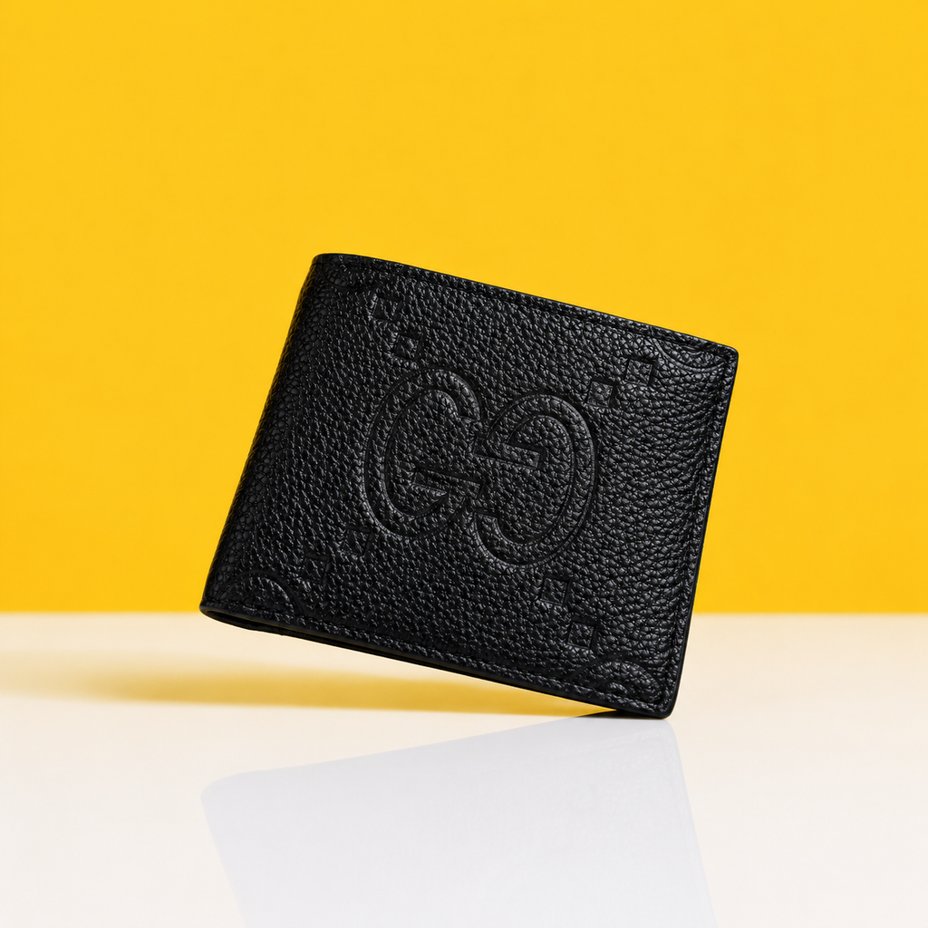 Gucci full black printed premium quality wallet