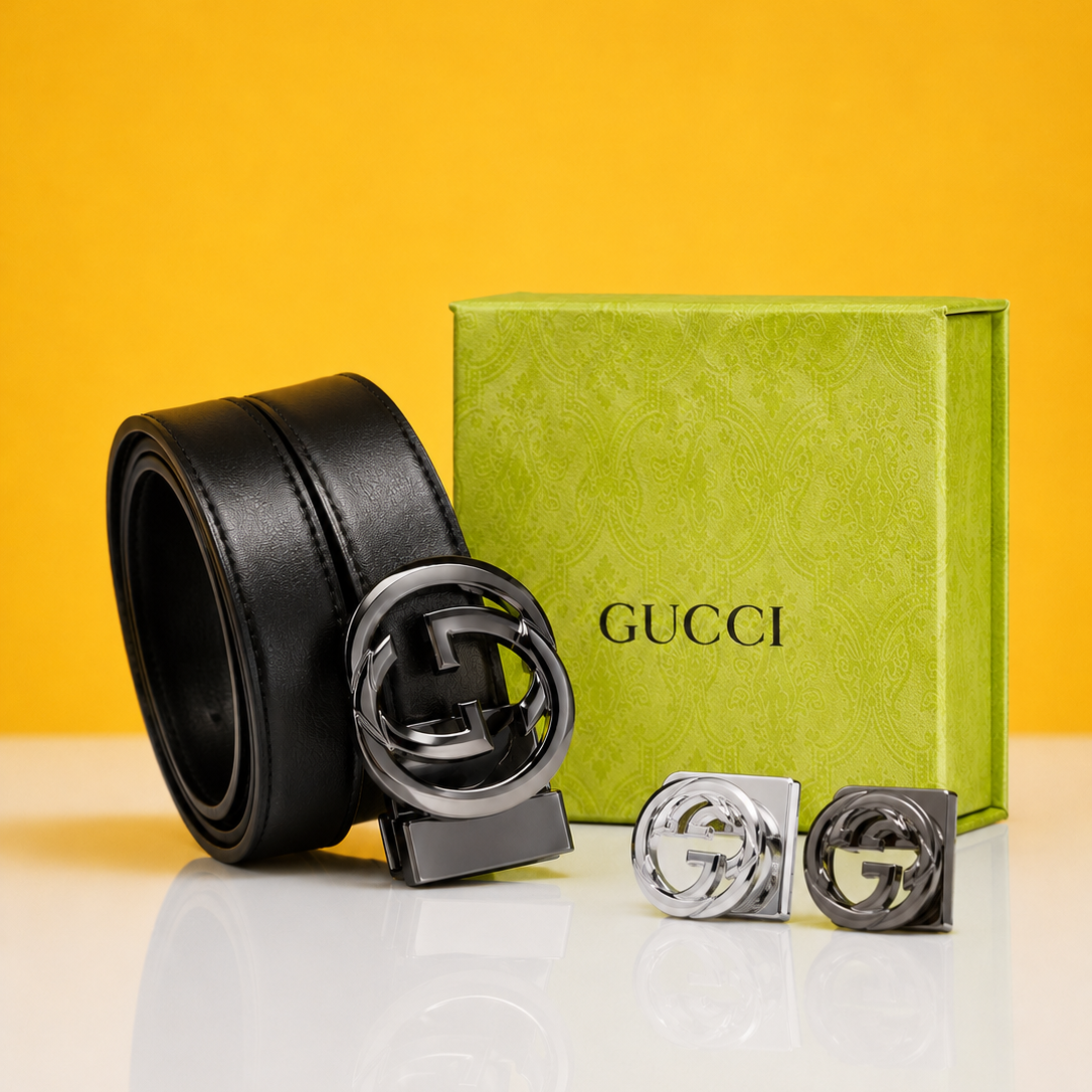 Guccci 2pcs buckle premium quality combo small