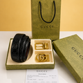 Gucci Printed Premium Quality 2pcs Buckle Combo