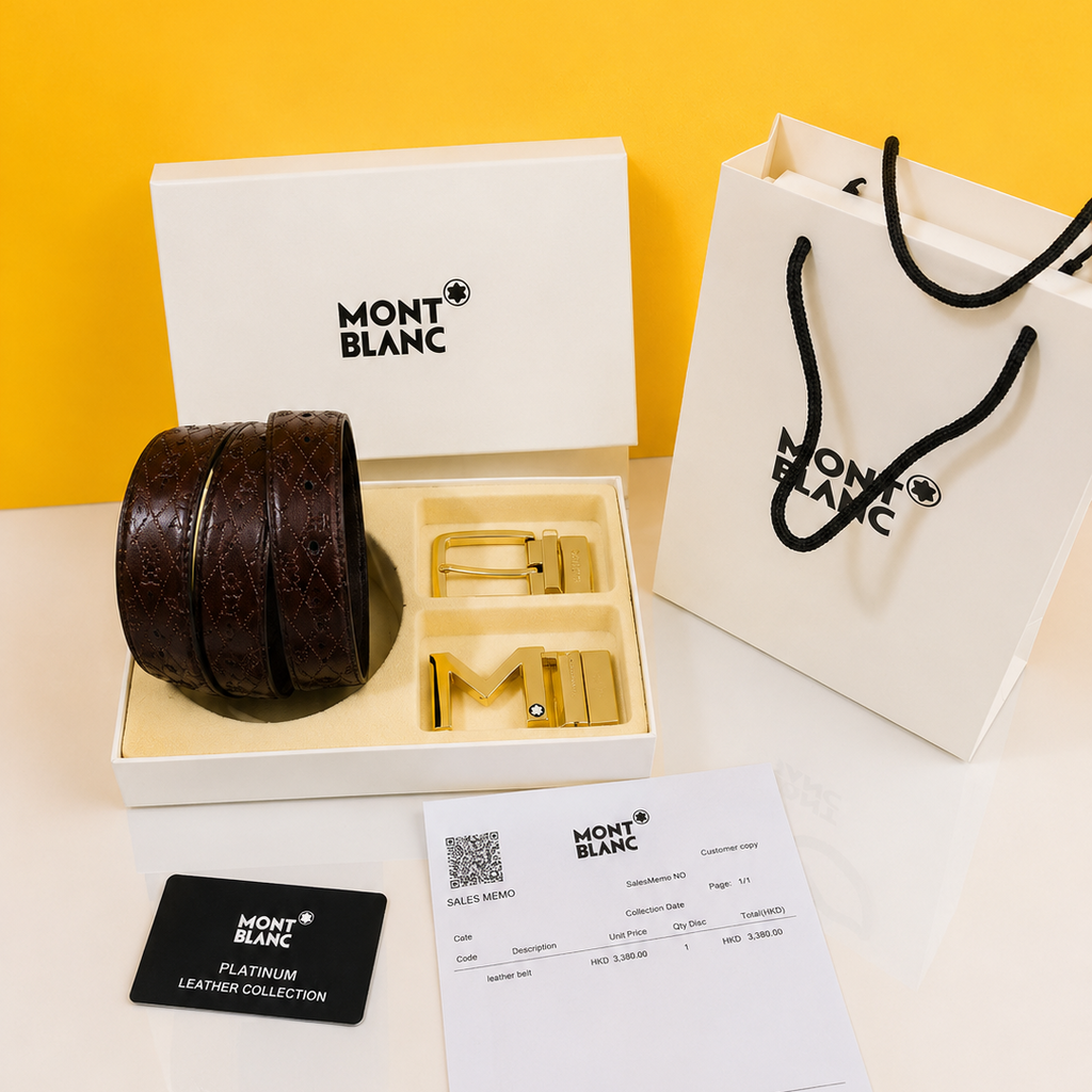 mont blanc premiumquality 2 pcs buckle combo