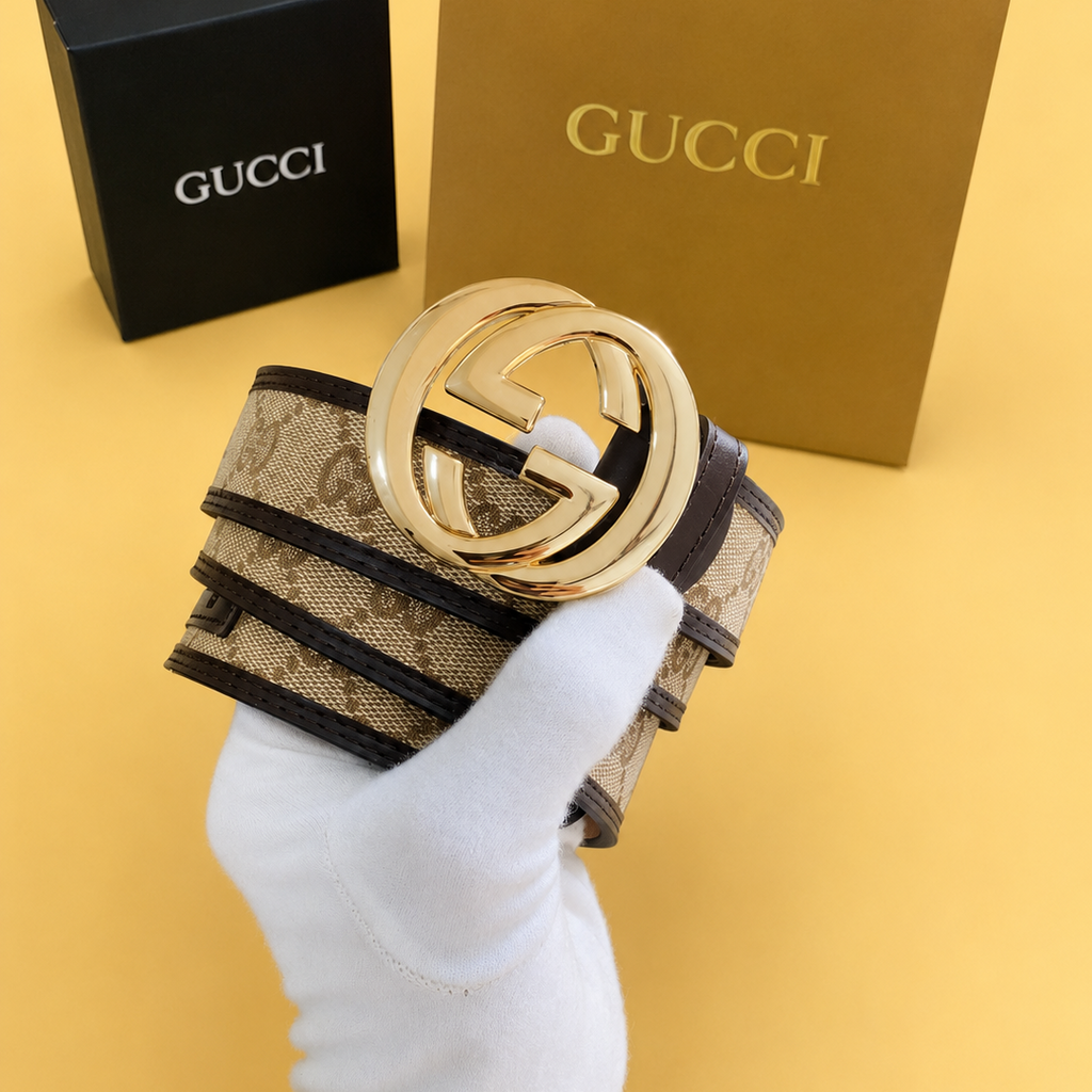Gucci printed premium quality belt with box