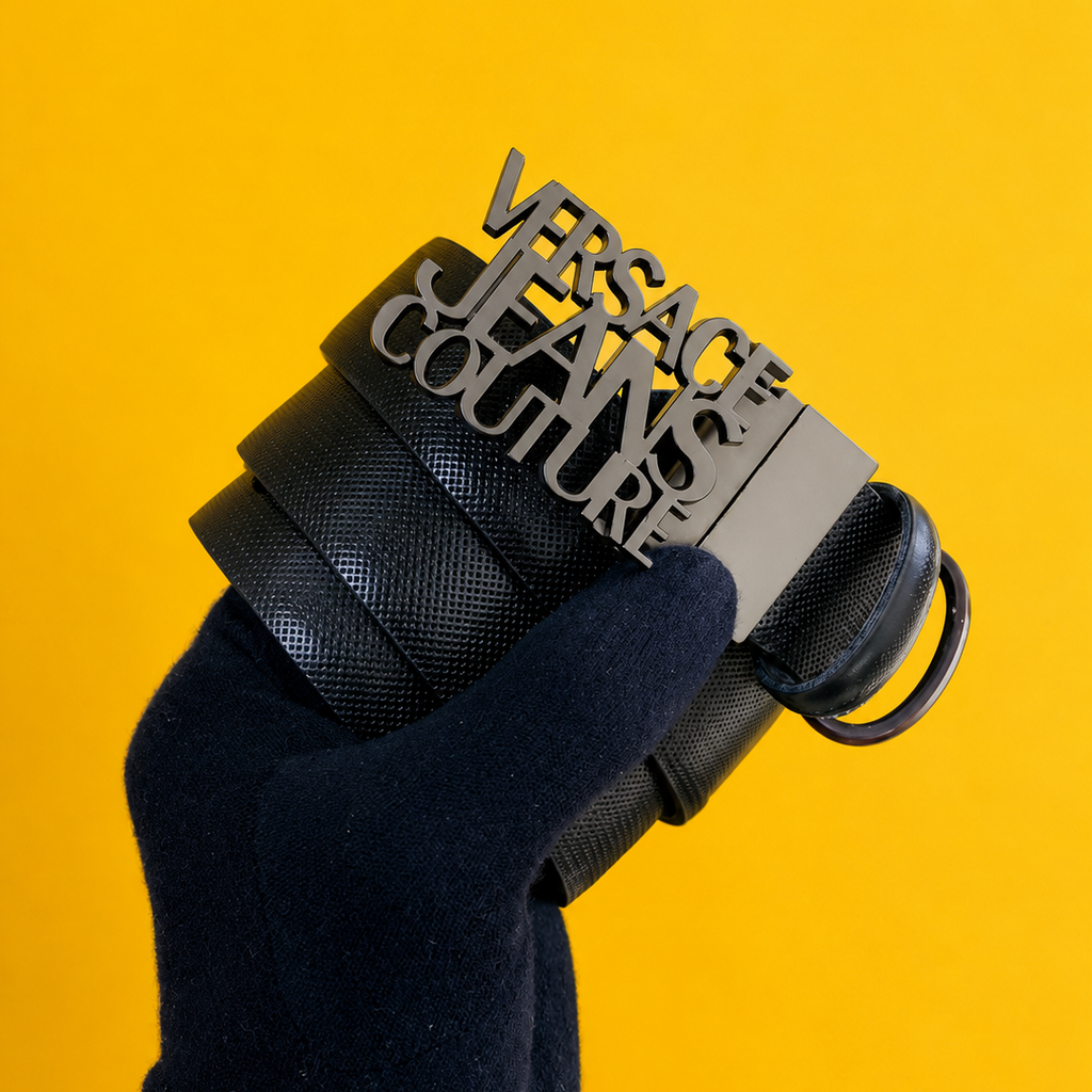 versacce grey premium quality reversible belt