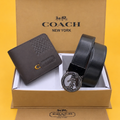 Coacch belt and wallet premium quality combo